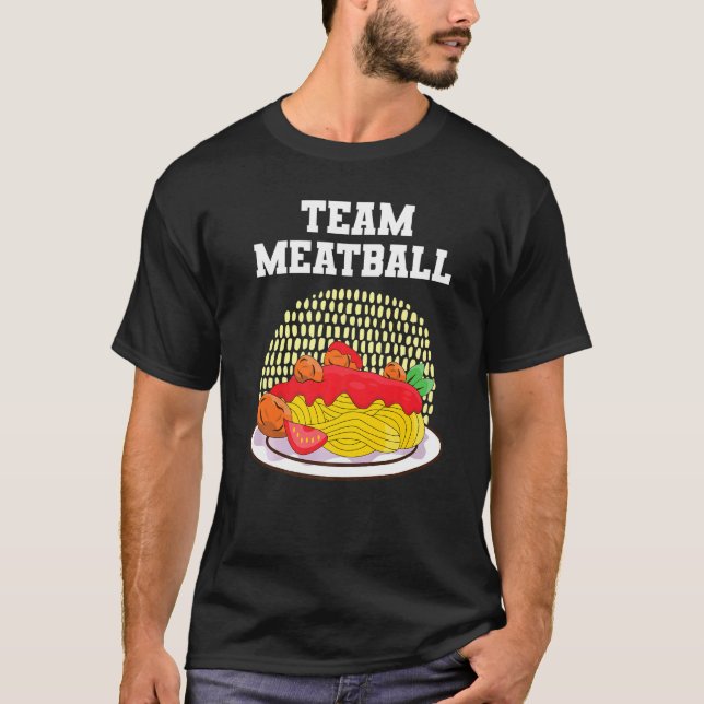 Camiseta Esparguete De Meatball E Almôndegas (Frente)