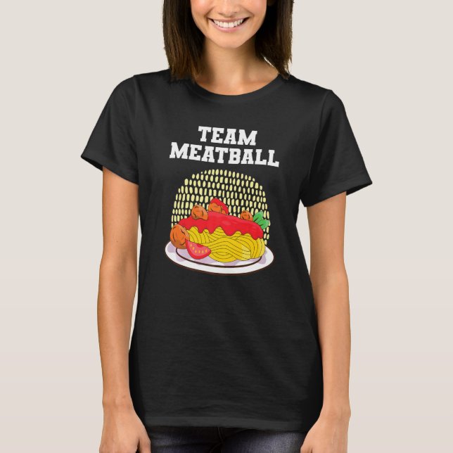 Camiseta Esparguete De Meatball E Almôndegas (Frente)