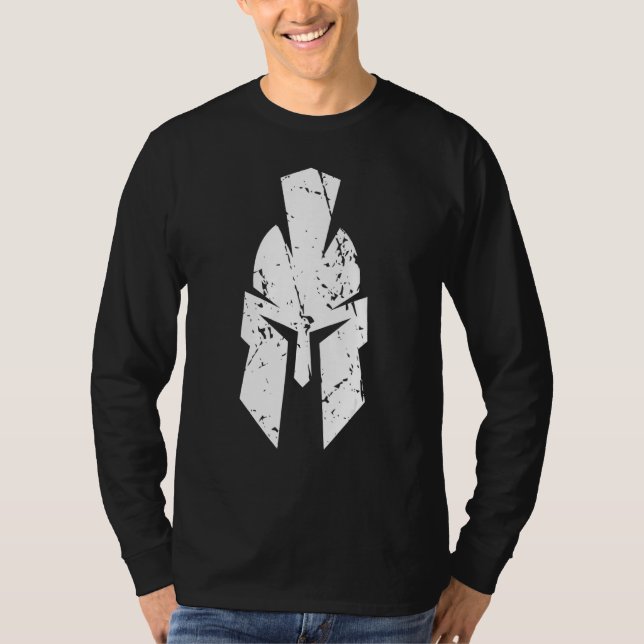 Camiseta Esparta Com Capacete Na Retrópica (Frente)
