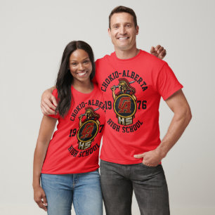 Camiseta espartanos Chokio-Alberta turma de 1976 frente