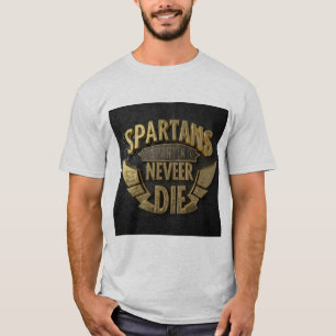 Camiseta Espartanos Eternos A Espirituosa Camisa-T