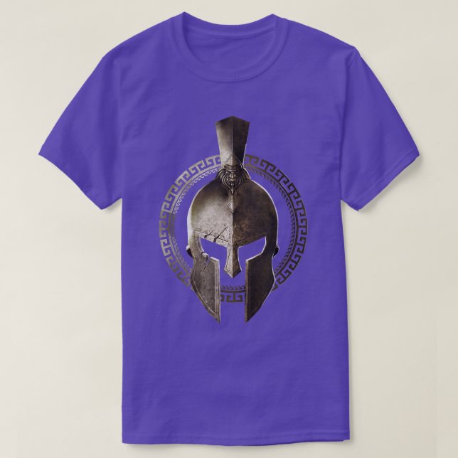 Camiseta Esparto Gr do Guerreiro do Helmet Spartan (Frente do Design)