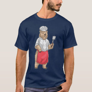 Camiseta Espátula de Cozinha Urso Cozinheiro