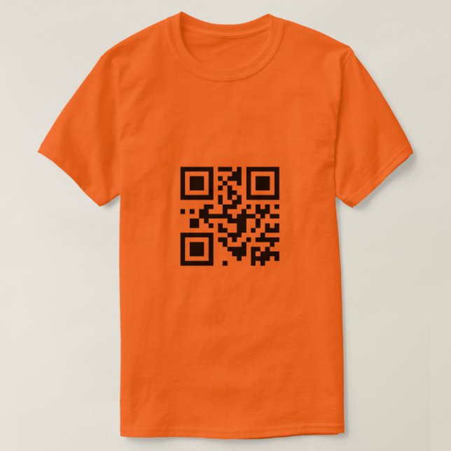 Camiseta Especial de código QR (Frente do Design)