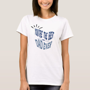 Camiseta Especial do dia de os pais de melhor pai