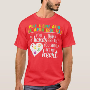 Camiseta Especial Educação Paraprofissional Bonita Apreciaç