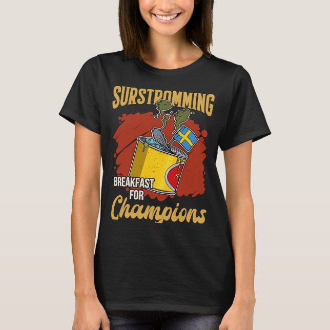 Camiseta Especialidade de peixe sueca suecia Surstromming p (Frente)