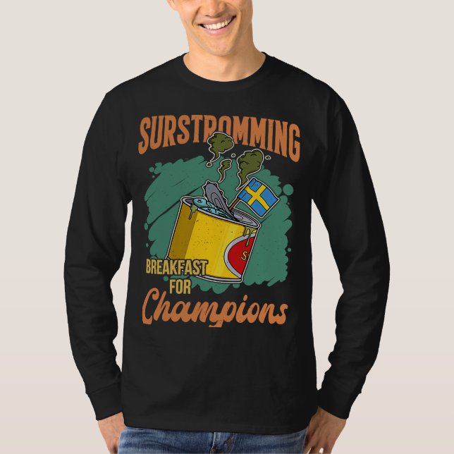 Camiseta Especialidade de peixe sueca suecia Surstromming p (Frente)