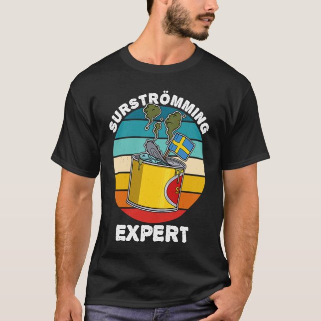 Camiseta Especialidade de peixe sueca suecia Surstromming p (Frente)