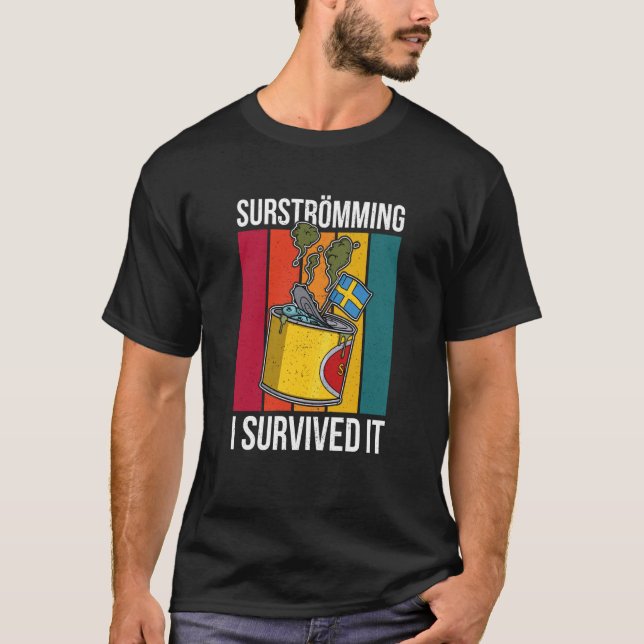 Camiseta Especialidade de peixe sueca suecia Surstromming p (Frente)