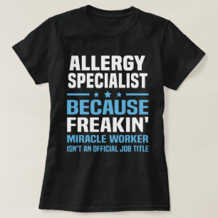 Camiseta Especialista da alergia