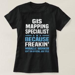Camiseta Especialista de Mapeamento do GIS