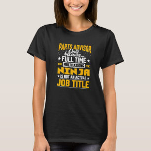 Camiseta Especialista de Peças de Título de Job do Supervis
