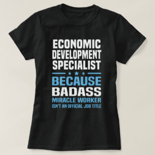 Camiseta Especialista do desenvolvimento econômico