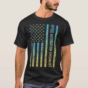 Camiseta Especialista em Automação de Escritório Azul Amare