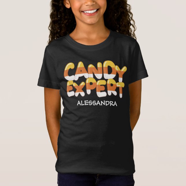 Camiseta Especialista em balas de halloween Kids & Adultos (Frente)