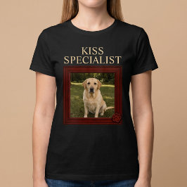 Camiseta Especialista em Beijos Foto Engraçada Personalizad