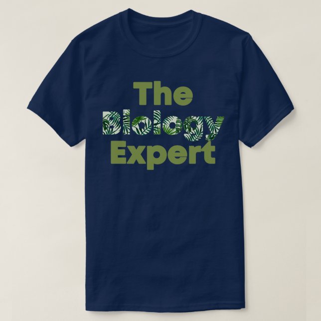 Camiseta especialista em biologia (Frente do Design)