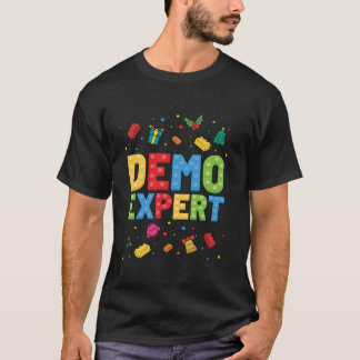 Camiseta Especialista em Bloco de Construção de Tijolo Cons