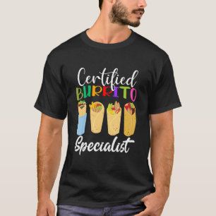Camiseta Especialista em Burrito Certificado Cinco de mayo