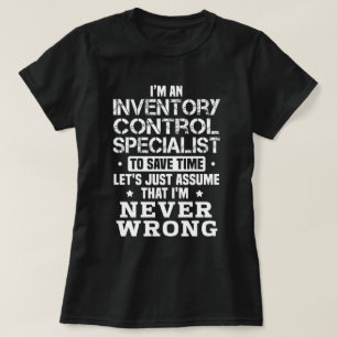 Camiseta Especialista em Controle de Inventário