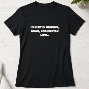 Camiseta Especialista em Design de Lanches Abraços e Amor d