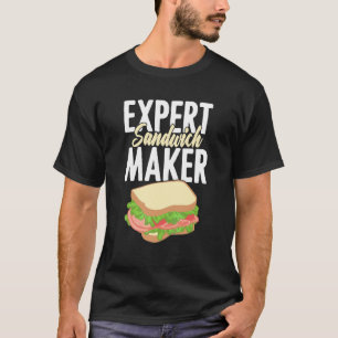 Camiseta Especialista em fazer sanduíches Fast Food Hambúrg