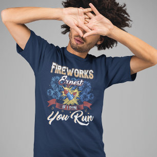 Camiseta Especialista em fogos de artifício em 4 de julho s