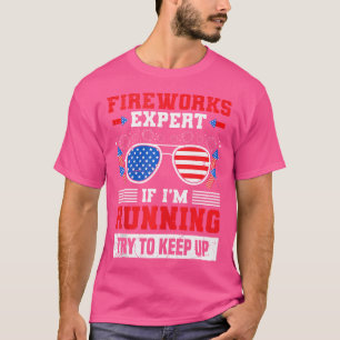 Camiseta Especialista em Fogos de Artifício Se Estou Corren