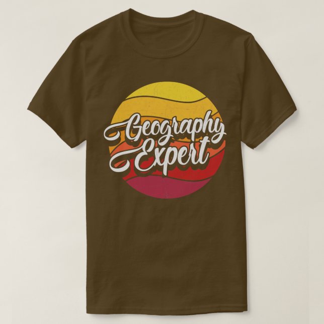 Camiseta Especialista em Geografia (Frente do Design)