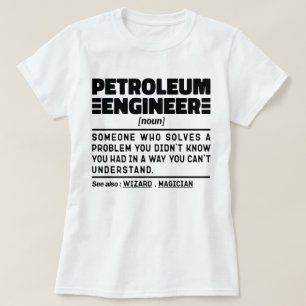 Camiseta Especialista em perfuração do Engenheiro de petról