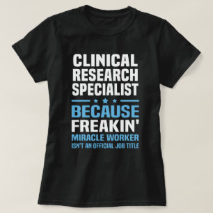 Camiseta Especialista em pesquisa clínica