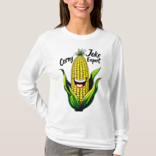 Camiseta Especialista em Piadas Sórbidas: Gráfico de Milho