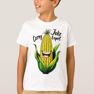 Camiseta Especialista em Piadas Sórbidas: Gráfico de Milho 