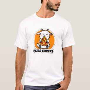 Camiseta Especialista em Pizza de Cabra Fofa Amante de Dese