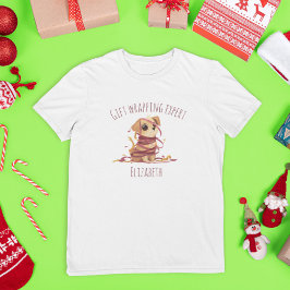 Camiseta Especialista em Presentes Família Divertida Natal