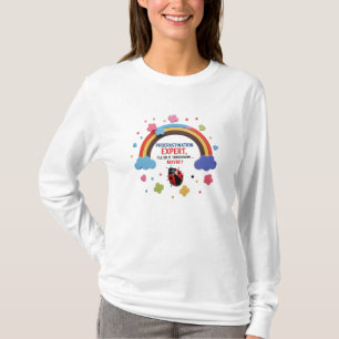 Camiseta Especialista em Procrastinação, Fofo & Atrasado