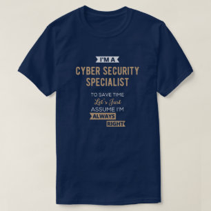 Camiseta Especialista em Segurança Cibernética