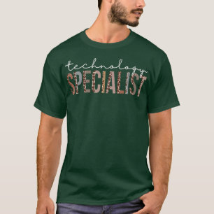 Camiseta Especialista em Tecnologia Leopard Apreciação Mulh
