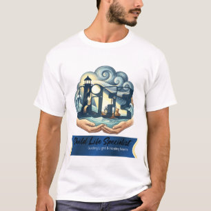 Camiseta Especialista em Vida Infantil Luz Guiadora Curando