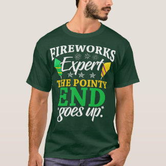 Camiseta Especialista Engraçado Em Fogos De Artifício O Pon
