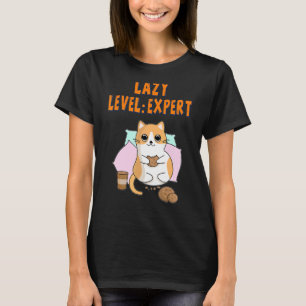 Camiseta Especialista preguiçoso e preguiçoso que diz humor