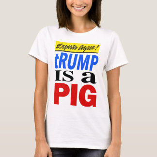 Camiseta Especialistas Concordam que Trump é um Porco