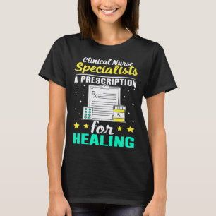 Camiseta Especialistas em Enfermagem Clínica Uma Receita pa