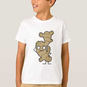 Camiseta Especiaria asiática saudável da raiz do gengibre