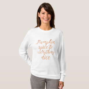 Camiseta Especiaria & tudo da abóbora agradáveis