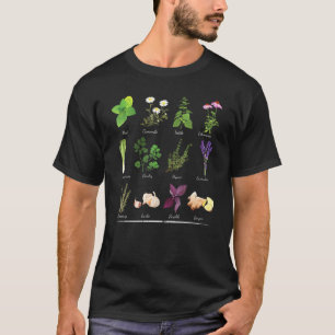 Camiseta Especiarias Botânicas Ervas Jardinagem Jardineiro