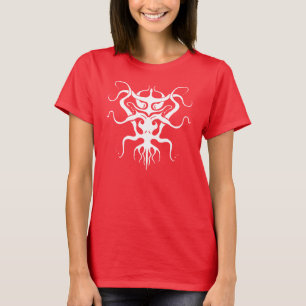 Camiseta Espécie alienígena Tatuagem Tribal Design - branco