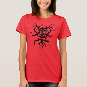 Camiseta Espécie alienígena Tatuagem Tribal Design - preto