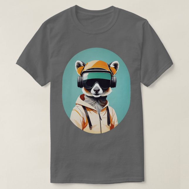 Camiseta Espécie Ameaçada Indril Lemur Ranger (Frente do Design)